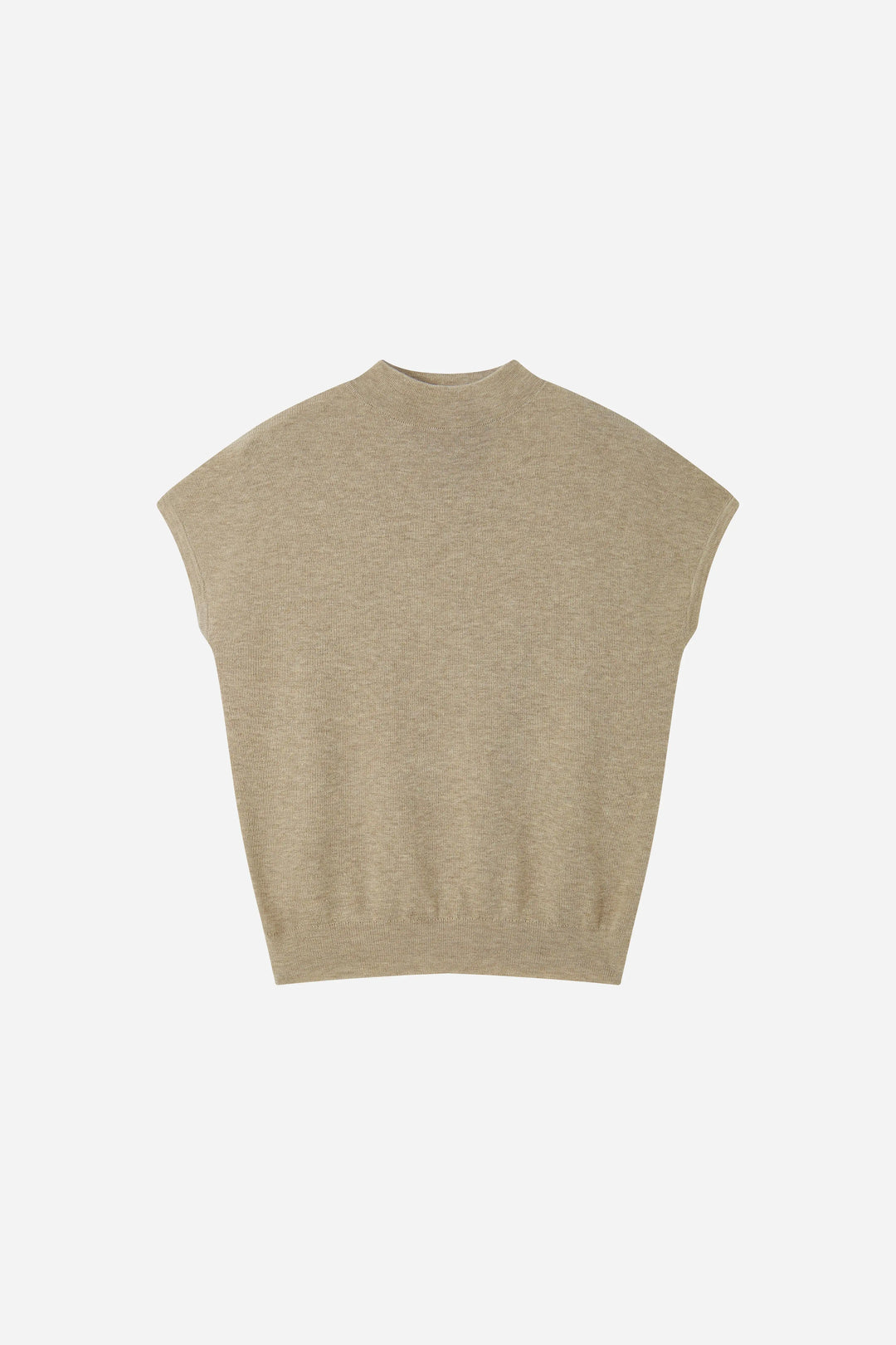 An image of a   S21389 Silk Blend Mock Neck Knit by  Mirra Masa