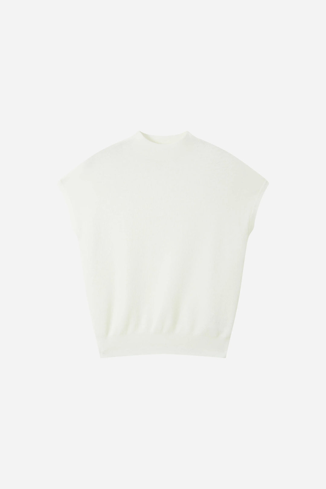An image of a   S21389 Silk Blend Mock Neck Knit by  Mirra Masa