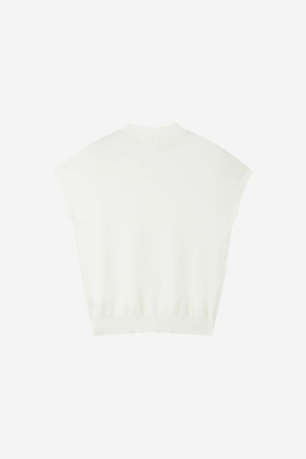 An image of a   S21389 Silk Blend Mock Neck Knit by  Mirra Masa