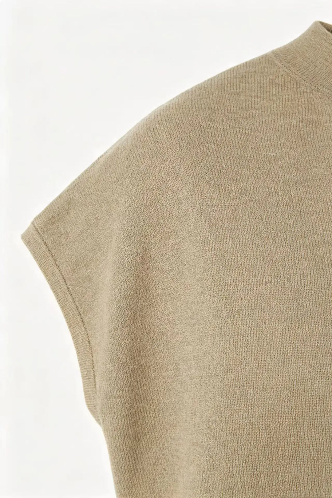 An image of a   S21389 Silk Blend Mock Neck Knit by  Mirra Masa
