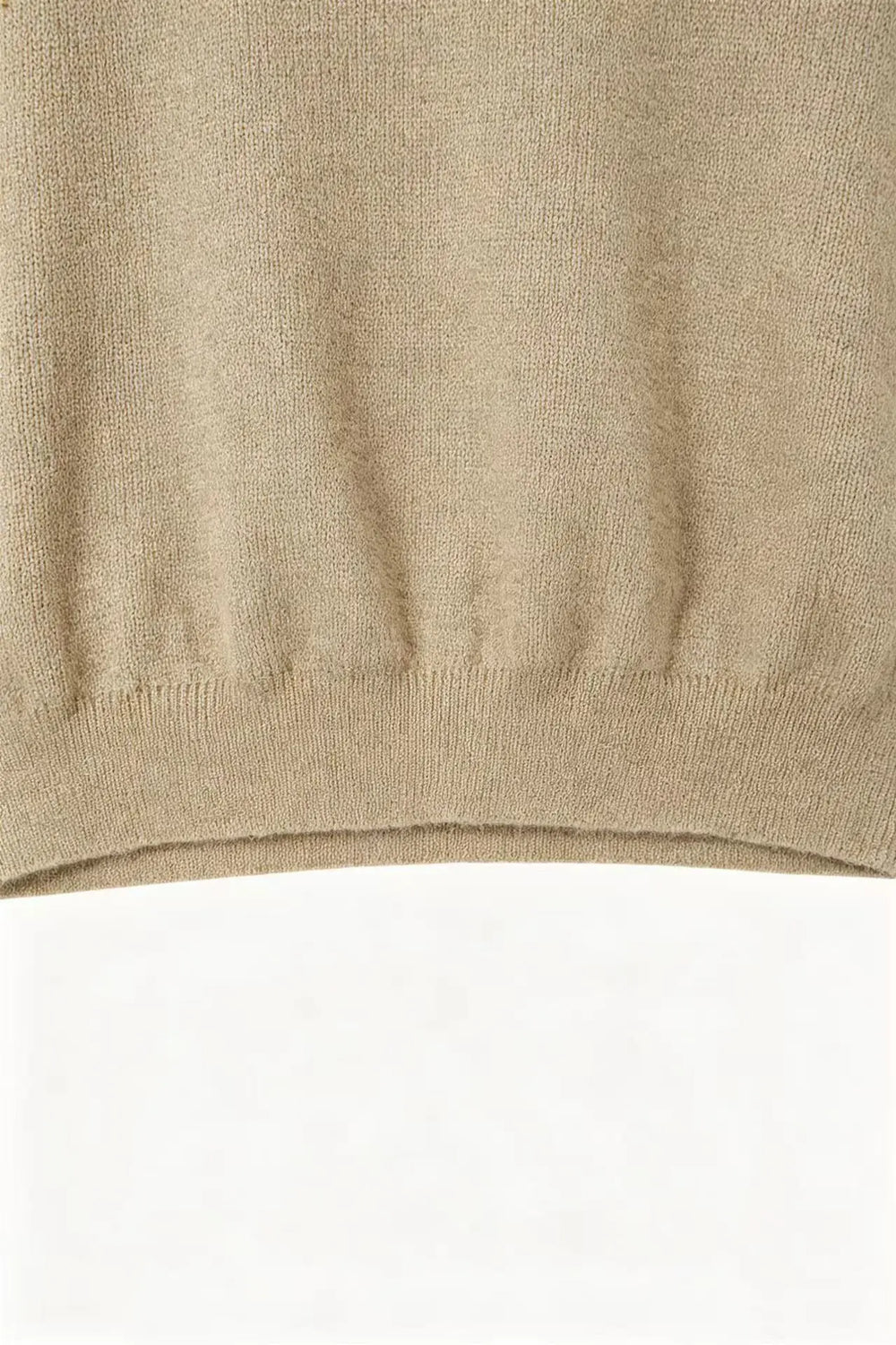 An image of a   S21389 Silk Blend Mock Neck Knit by  Mirra Masa