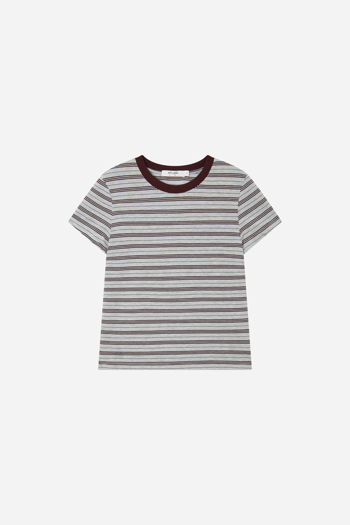 An image of a   S21461 Striped Ringer Tee by  Mirra Masa