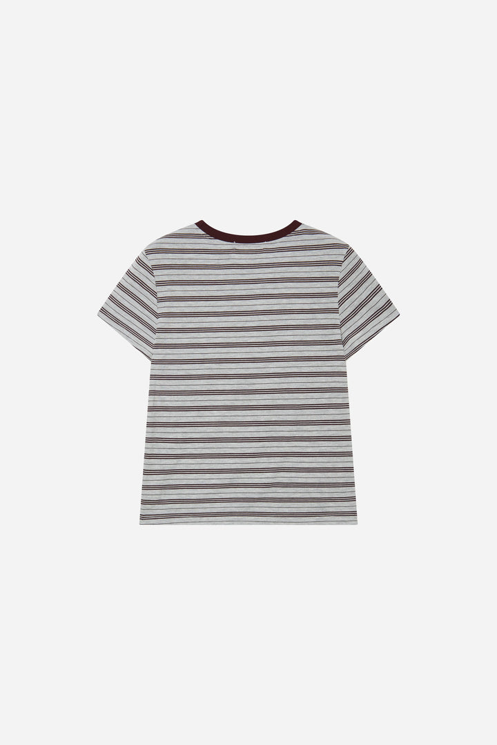 An image of a   S21461 Striped Ringer Tee by  Mirra Masa