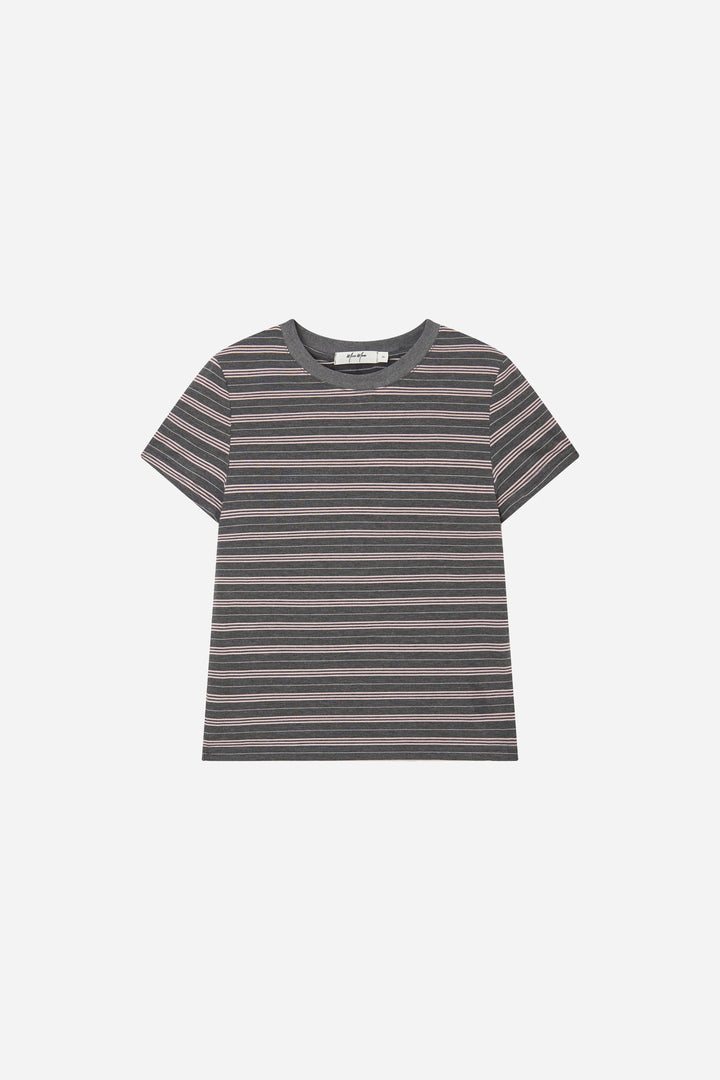 An image of a   S21461 Striped Ringer Tee by  Mirra Masa
