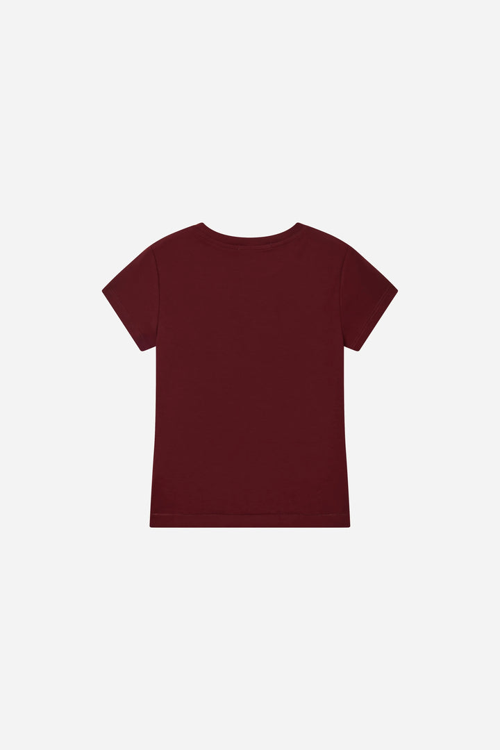 An image of a   S21545 Fitted Cap Sleeve Tee by  Mirra Masa