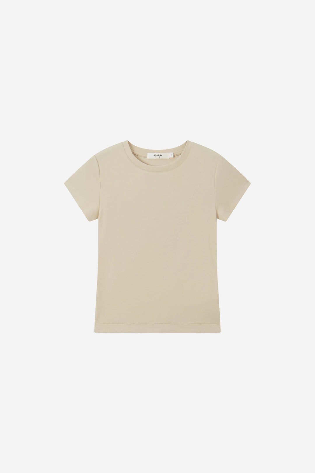 An image of a   S21545 Fitted Cap Sleeve Tee by  Mirra Masa