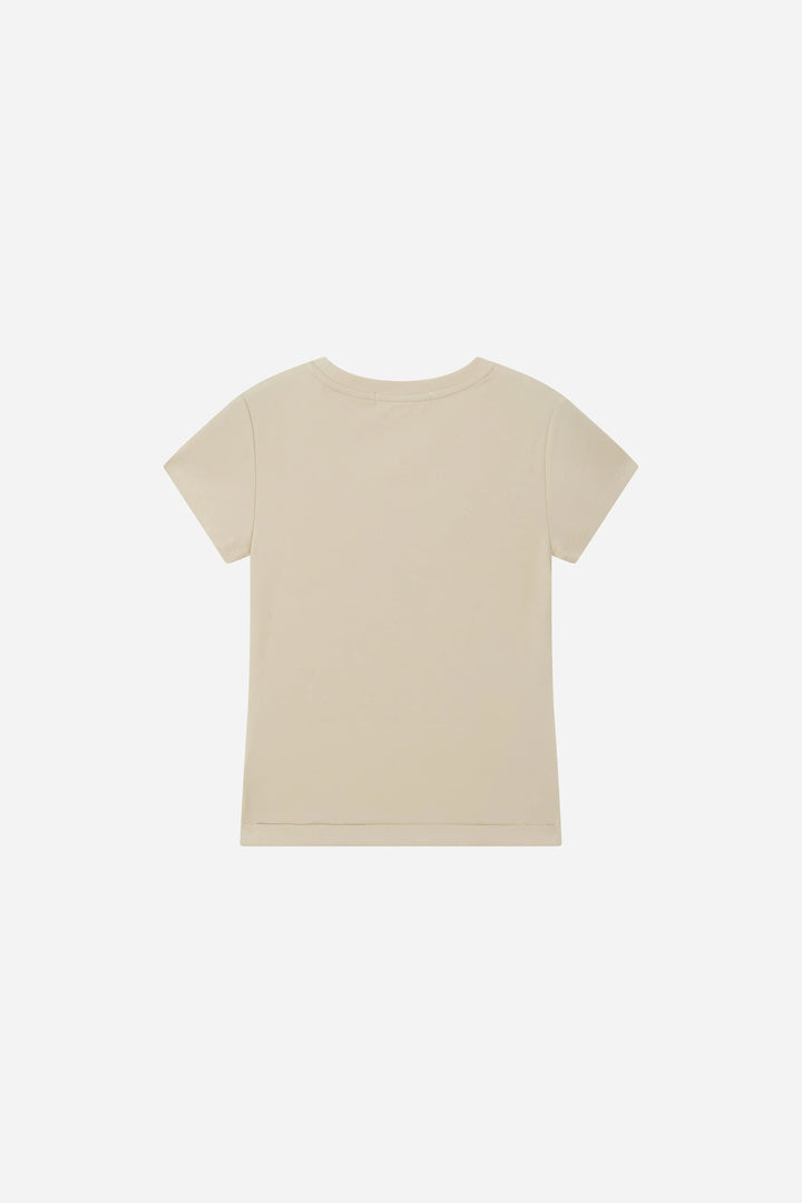 An image of a   S21545 Fitted Cap Sleeve Tee by  Mirra Masa