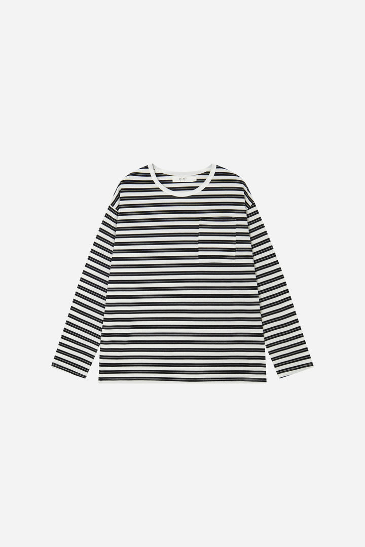 An image of a   S21564 Striped Long Sleeve by  Mirra Masa
