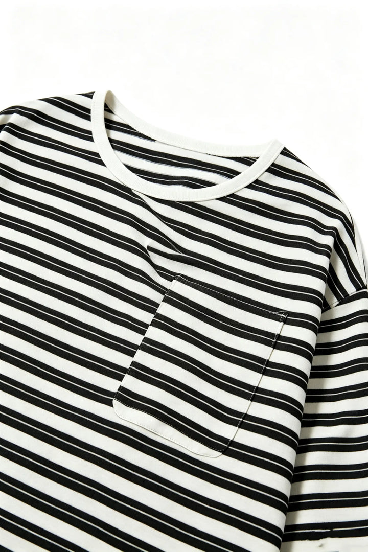 An image of a   S21564 Striped Long Sleeve by  Mirra Masa