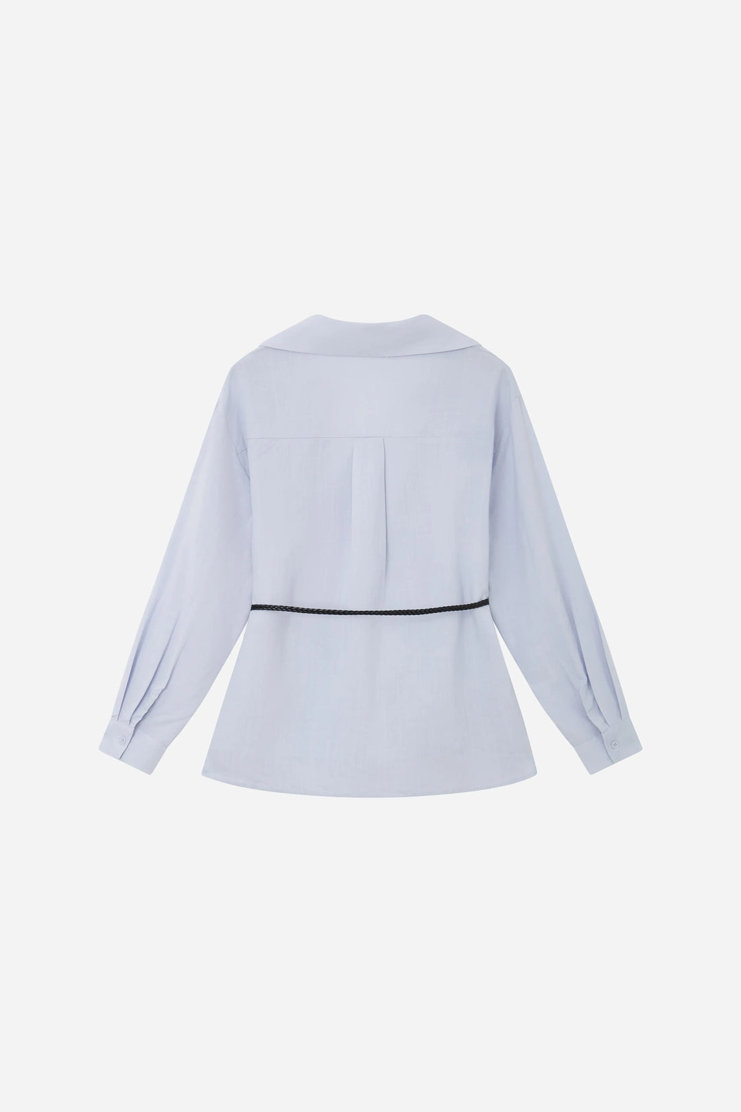 An image of a   S21618 Plunging V-Neck Blouse by  Mirra Masa