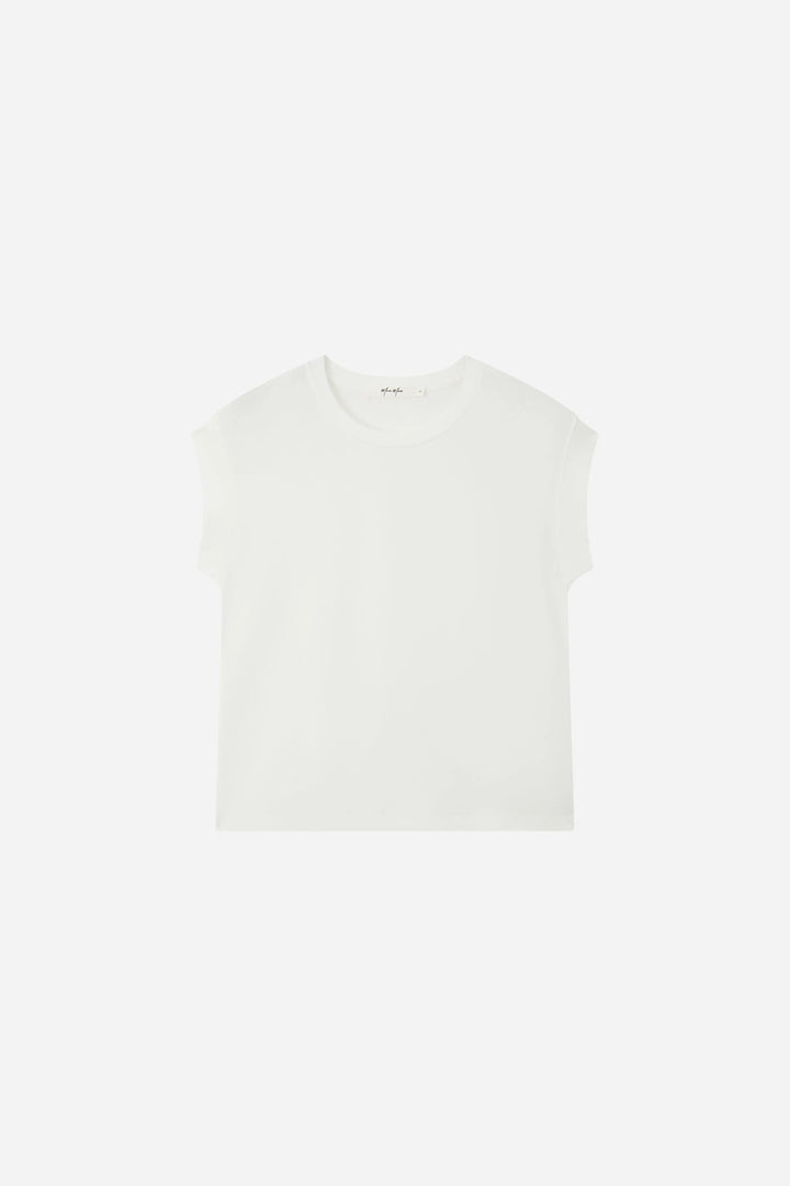 An image of a   S21643 Flutter Sleeve Tee by  Mirra Masa