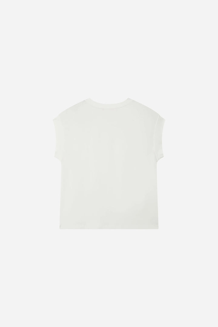 An image of a   S21643 Flutter Sleeve Tee by  Mirra Masa