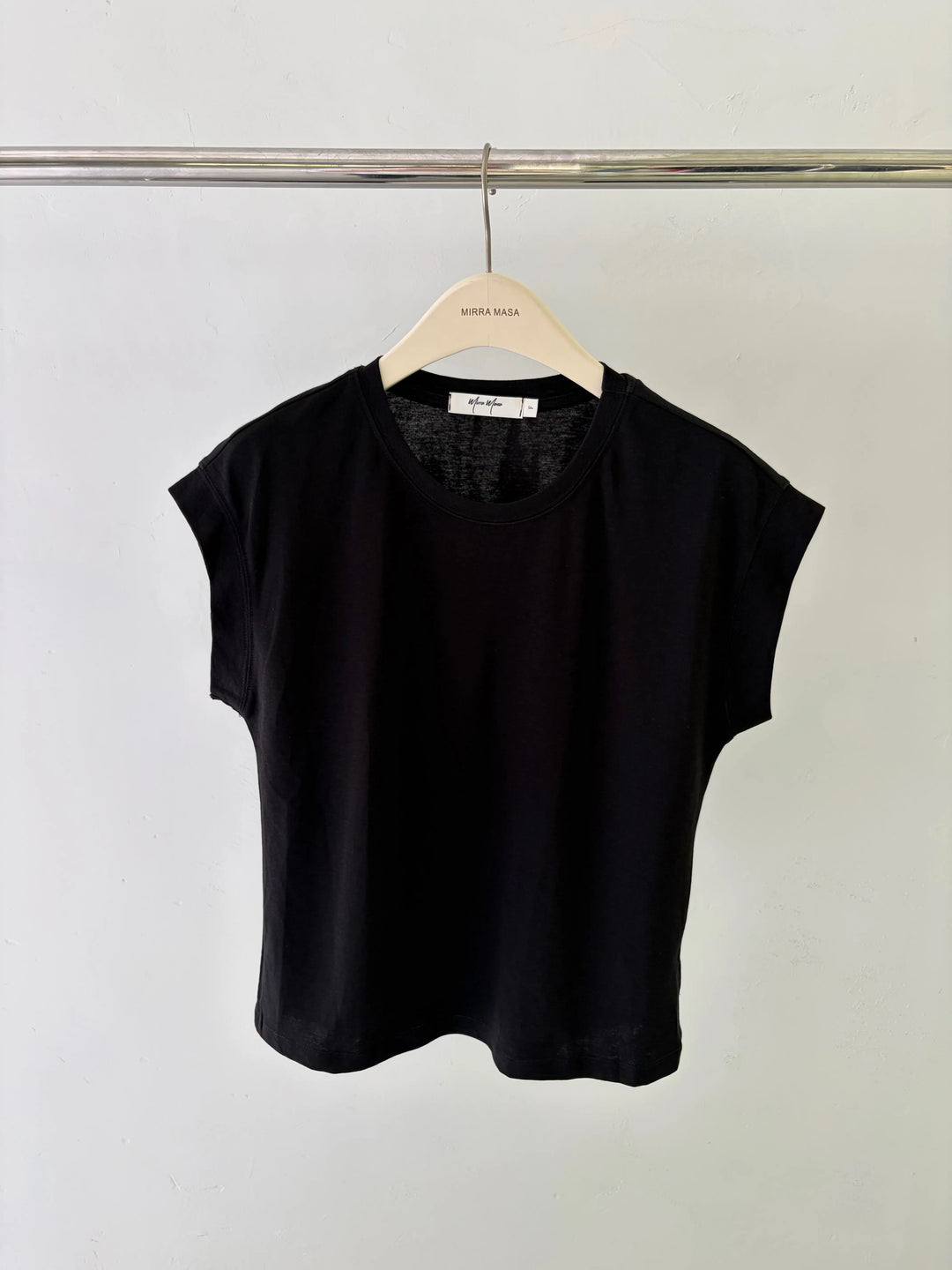 An image of a   S21643 Flutter Sleeve Tee by  Mirra Masa