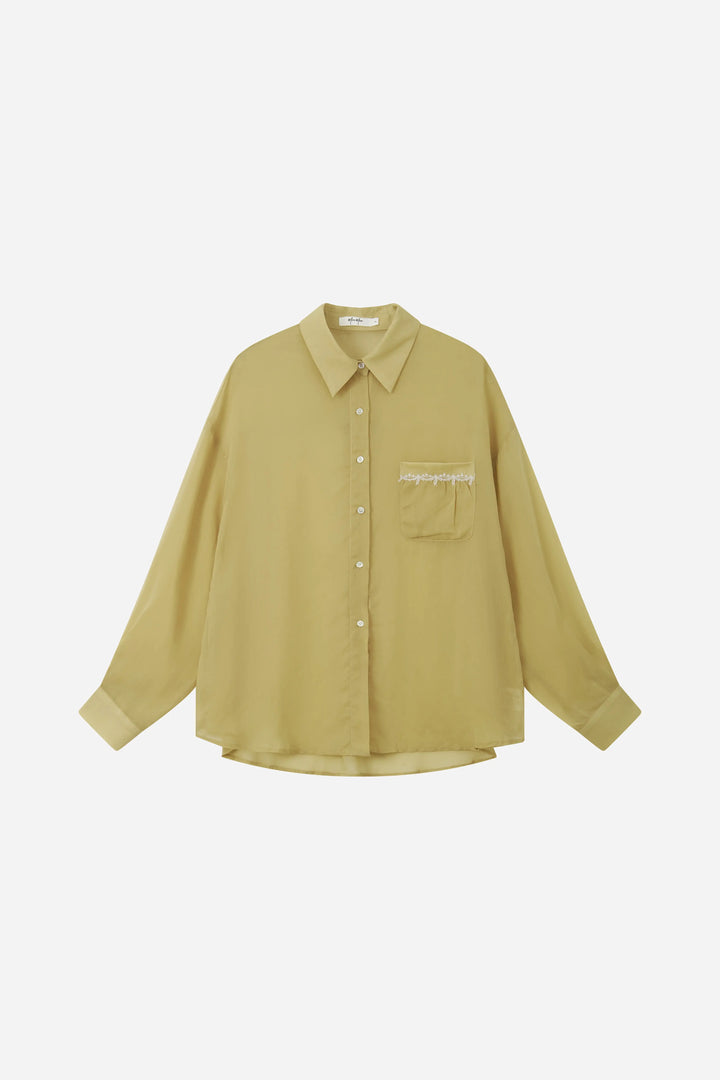 An image of a   S21718 Relaxed Shirt by  Mirra Masa