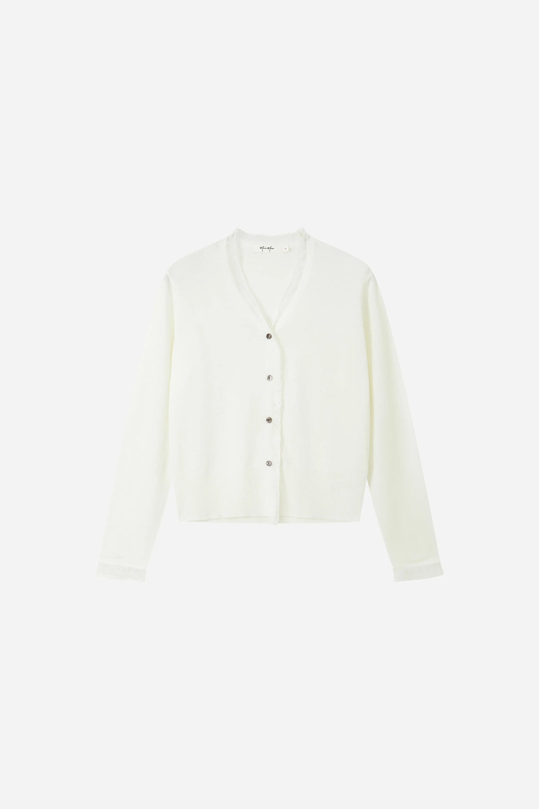 An image of a   S21735 Sheer V-Neck Cardigan by  Mirra Masa