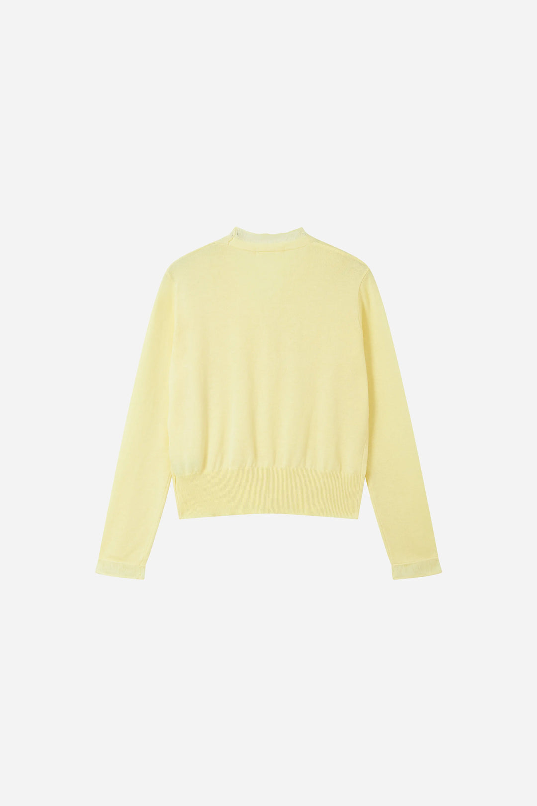 An image of a   S21735 Sheer V-Neck Cardigan by  Mirra Masa
