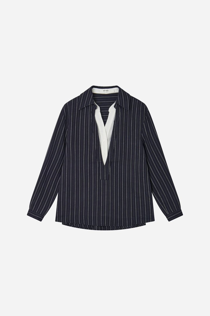 An image of a   S21831 The Layered Coastal Tunic by  Mirra Masa