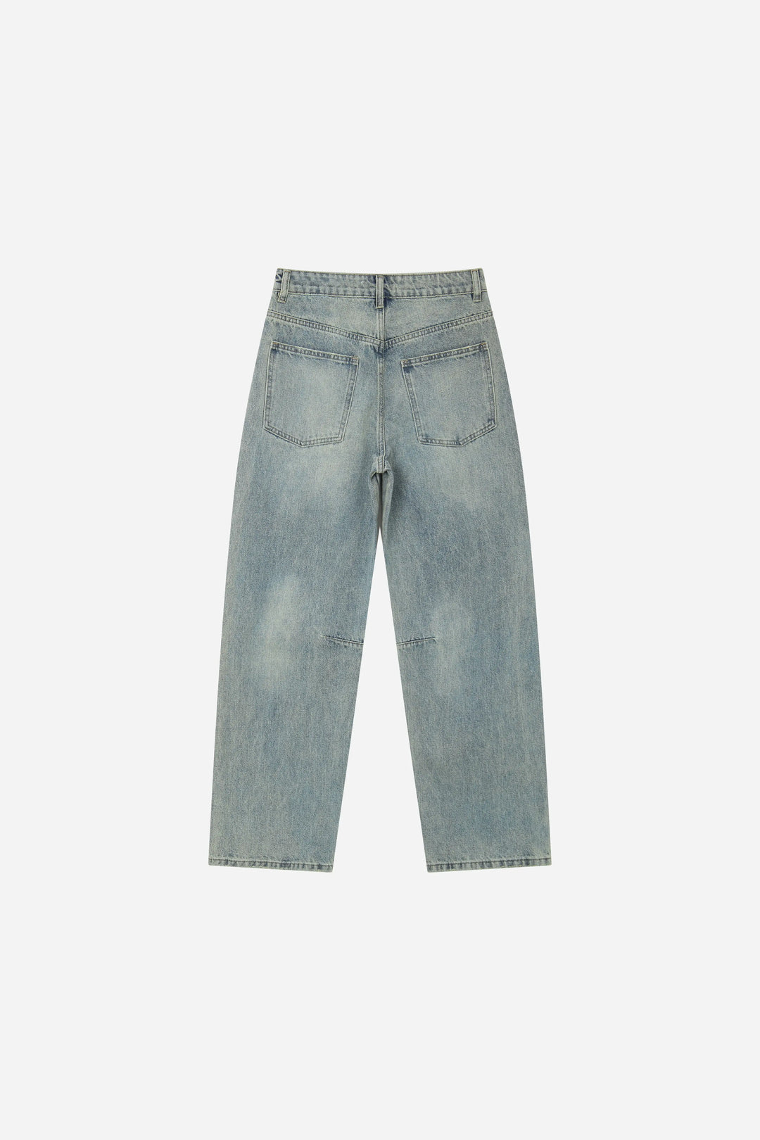 An image of a   S22918 Distressed Slit-Hem Jeans by  Mirra Masa
