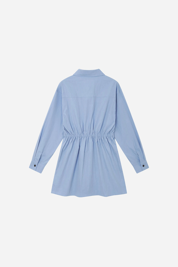 An image of a   S23264OL Cinched Waist Shirt Dress by  Mirra Masa