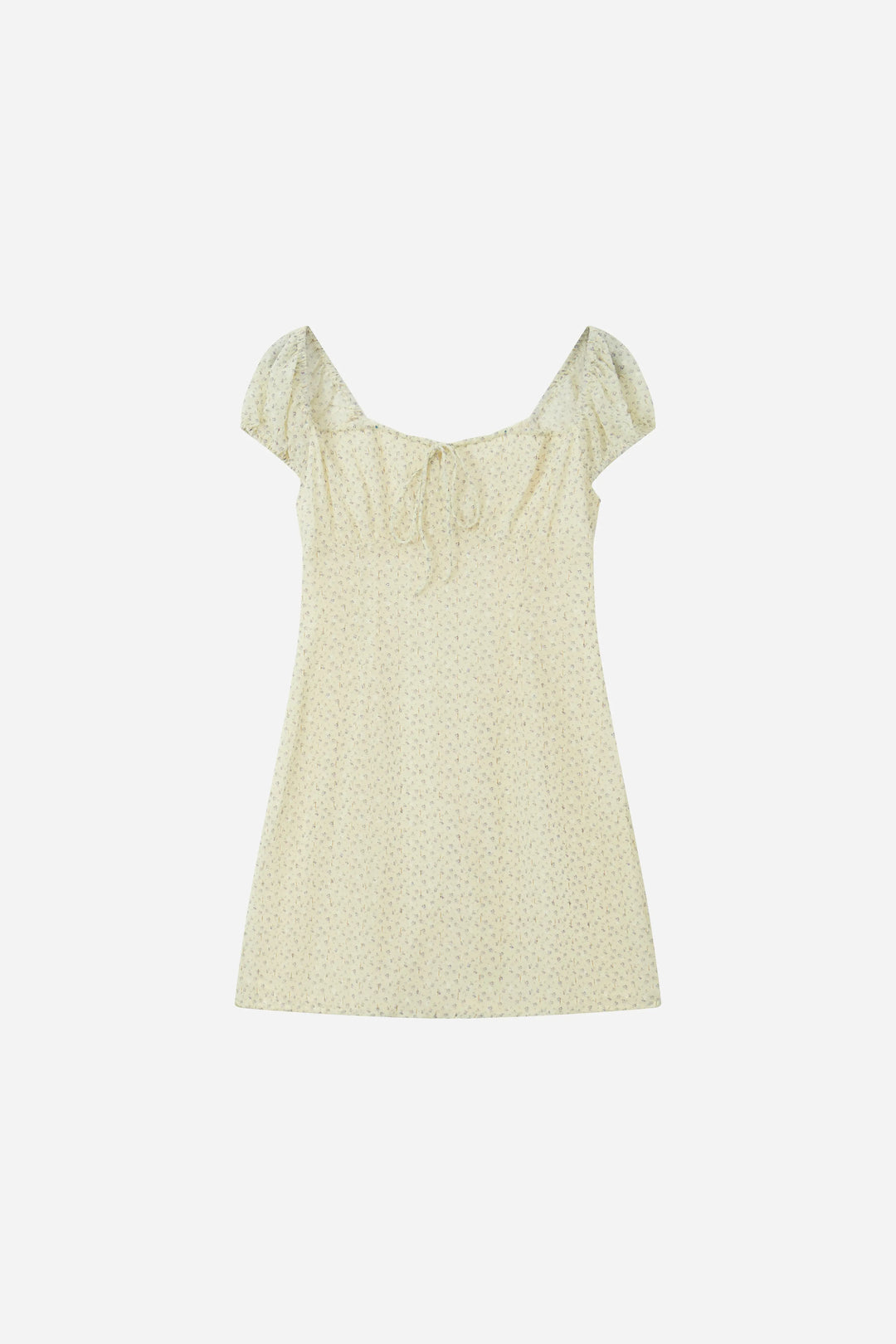 An image of a   S23706 Ruched Floral Mini Dress by  Mirra Masa