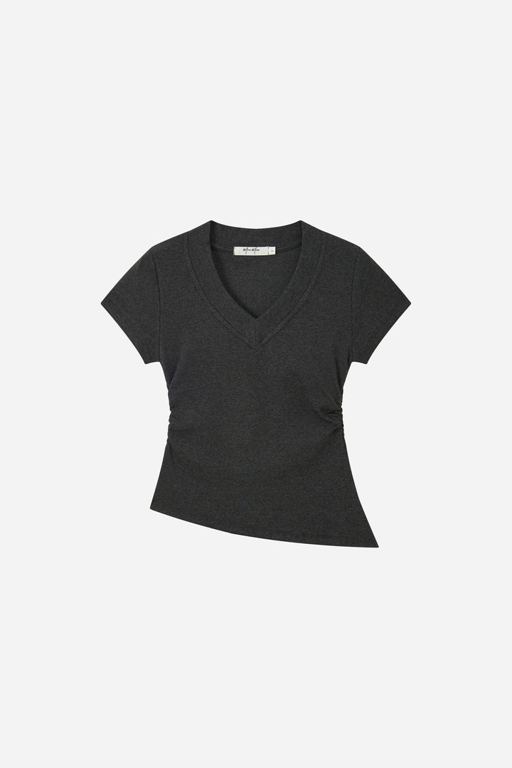 An image of a   S31321 Contour V-Neck Tee by  Mirra Masa