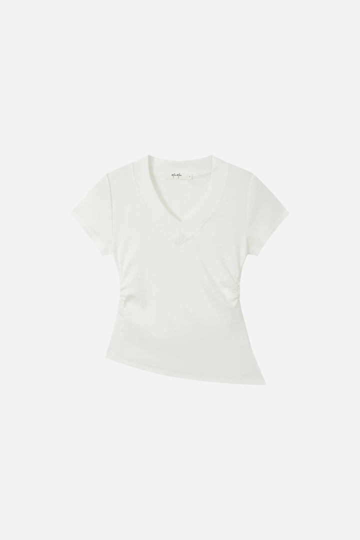 An image of a   S31321 Contour V-Neck Tee by  Mirra Masa