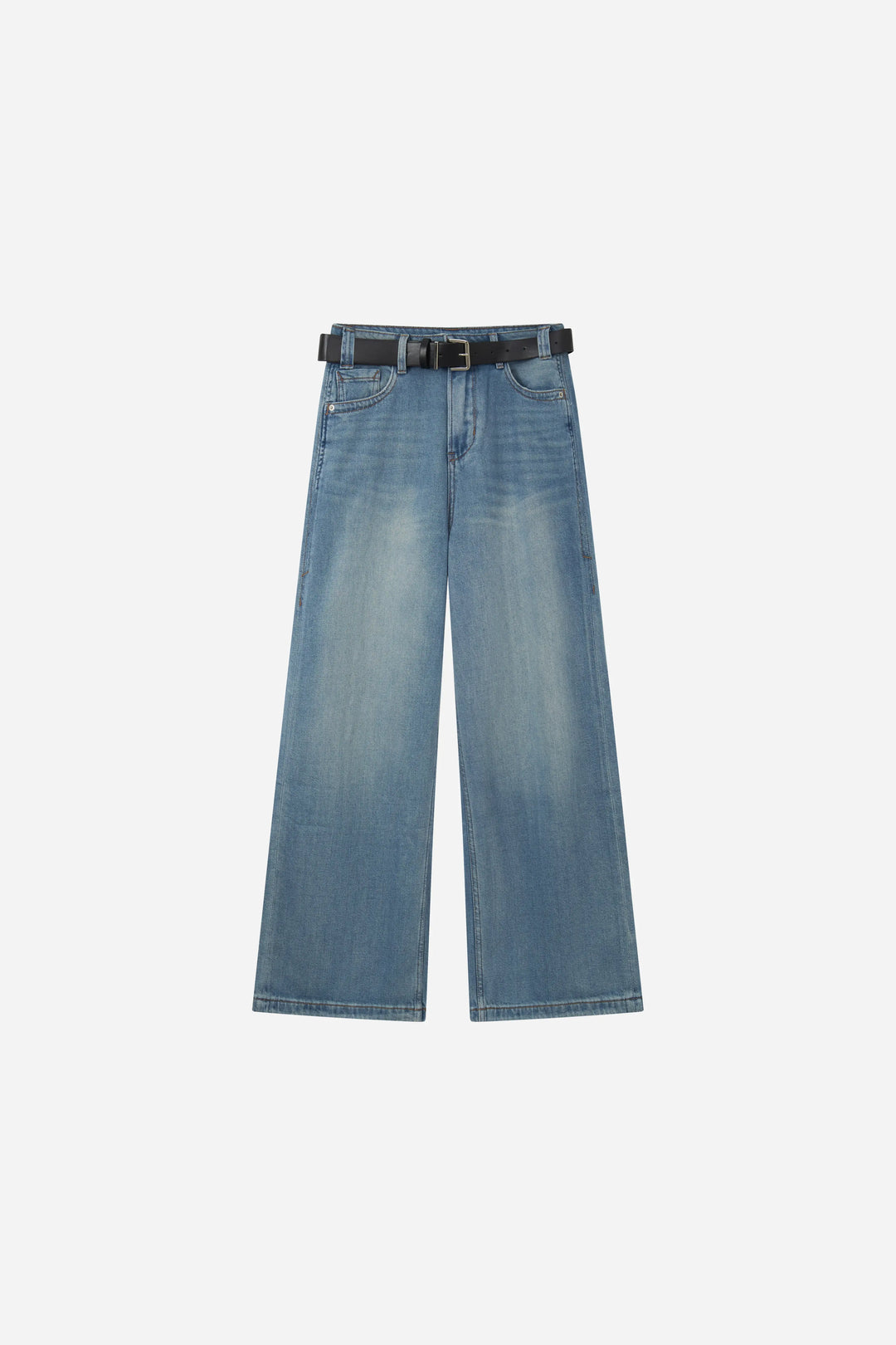 An image of a   S32146 Wide Leg Lyocell Denim by  Mirra Masa