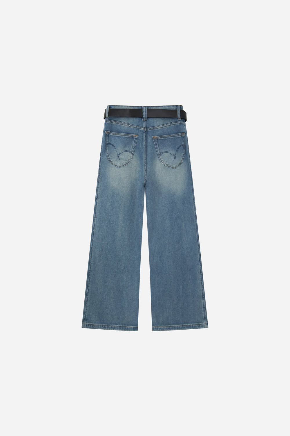 An image of a   S32146 Wide Leg Lyocell Denim by  Mirra Masa