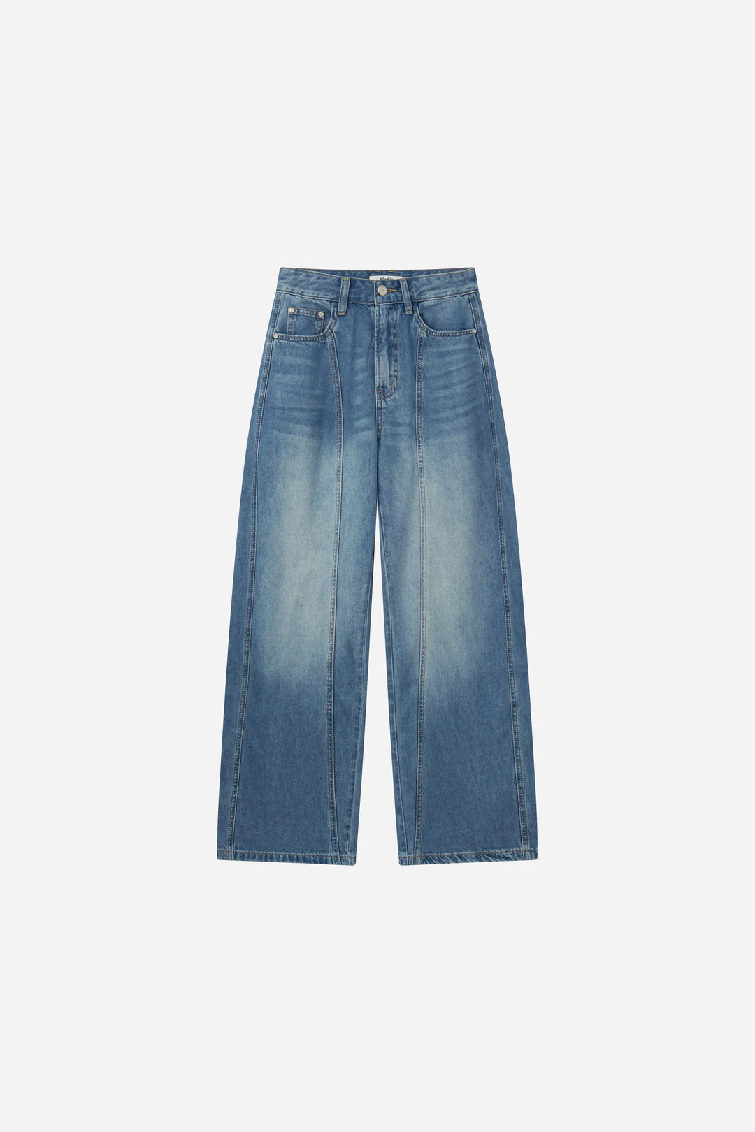 An image of a   S32953 Architectural Seam Denim by  Mirra Masa