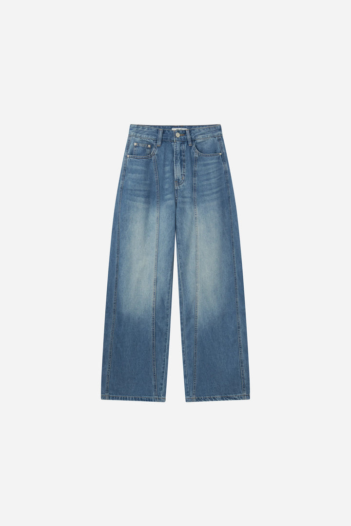 An image of a   S32953 Architectural Seam Denim by  Mirra Masa