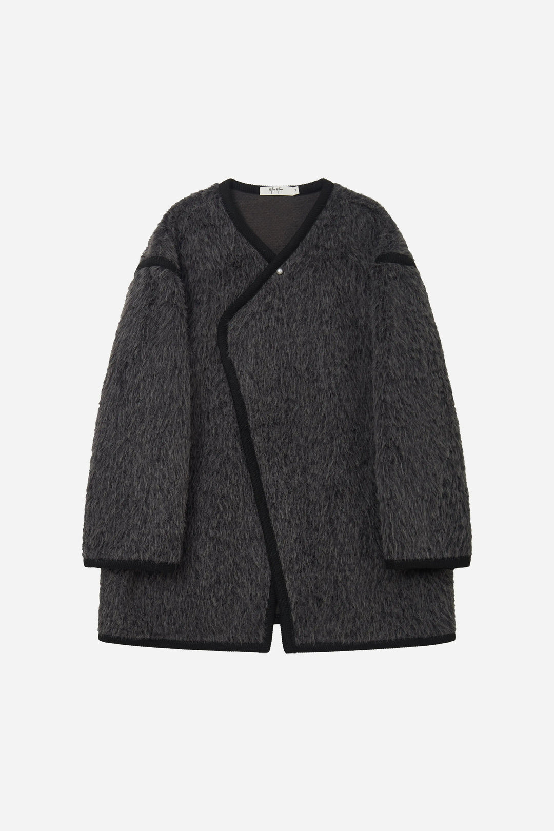 An image of a   S41274 V-Neck Teddy Jacket by  Mirra Masa