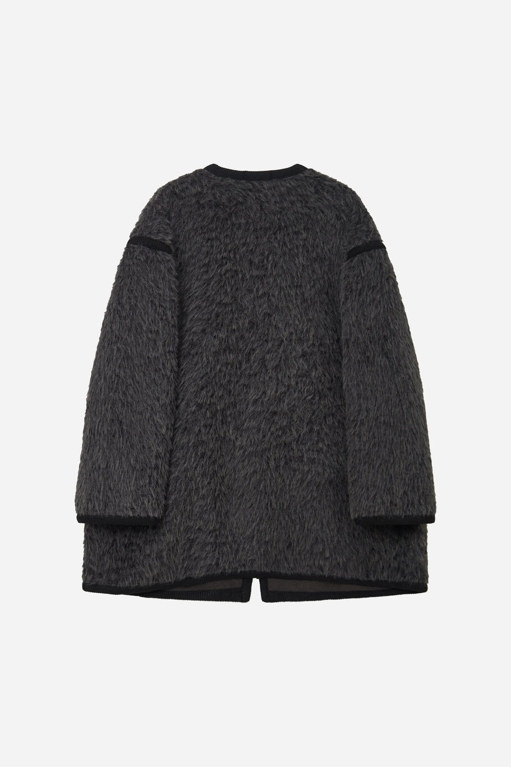 An image of a   S41274 V-Neck Teddy Jacket by  Mirra Masa