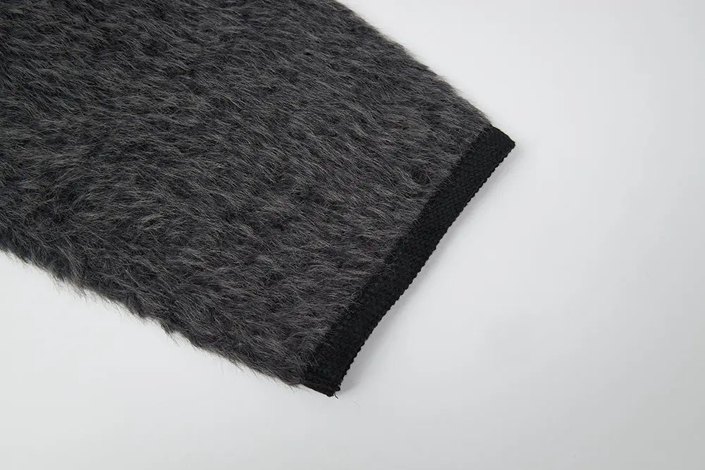 An image of a   S41274 V-Neck Teddy Jacket by  Mirra Masa