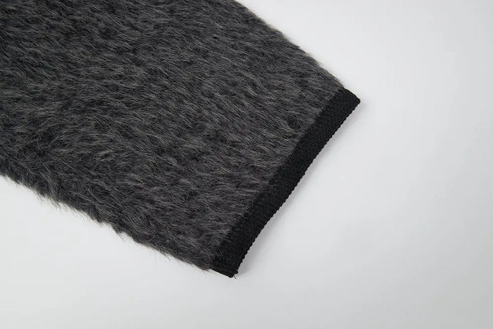 An image of a   S41274 V-Neck Teddy Jacket by  Mirra Masa