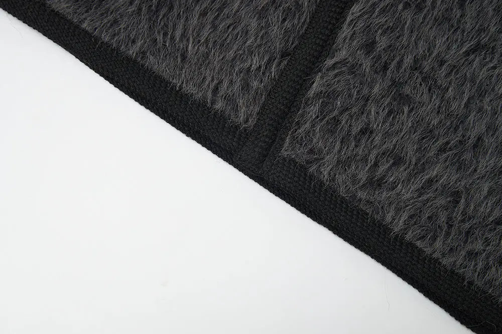 An image of a   S41274 V-Neck Teddy Jacket by  Mirra Masa