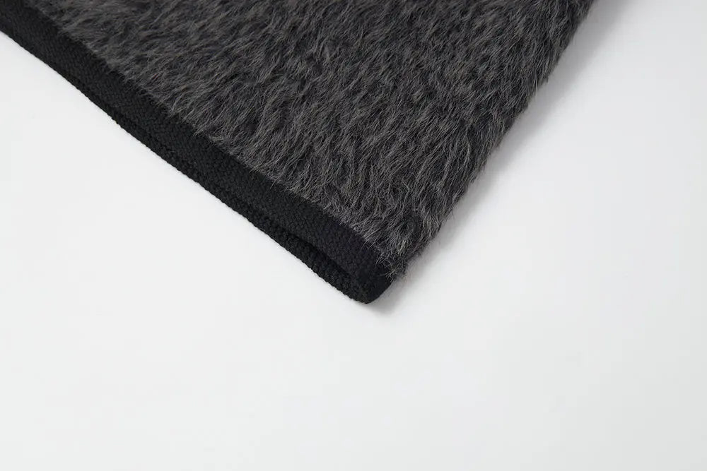 An image of a   S41274 V-Neck Teddy Jacket by  Mirra Masa