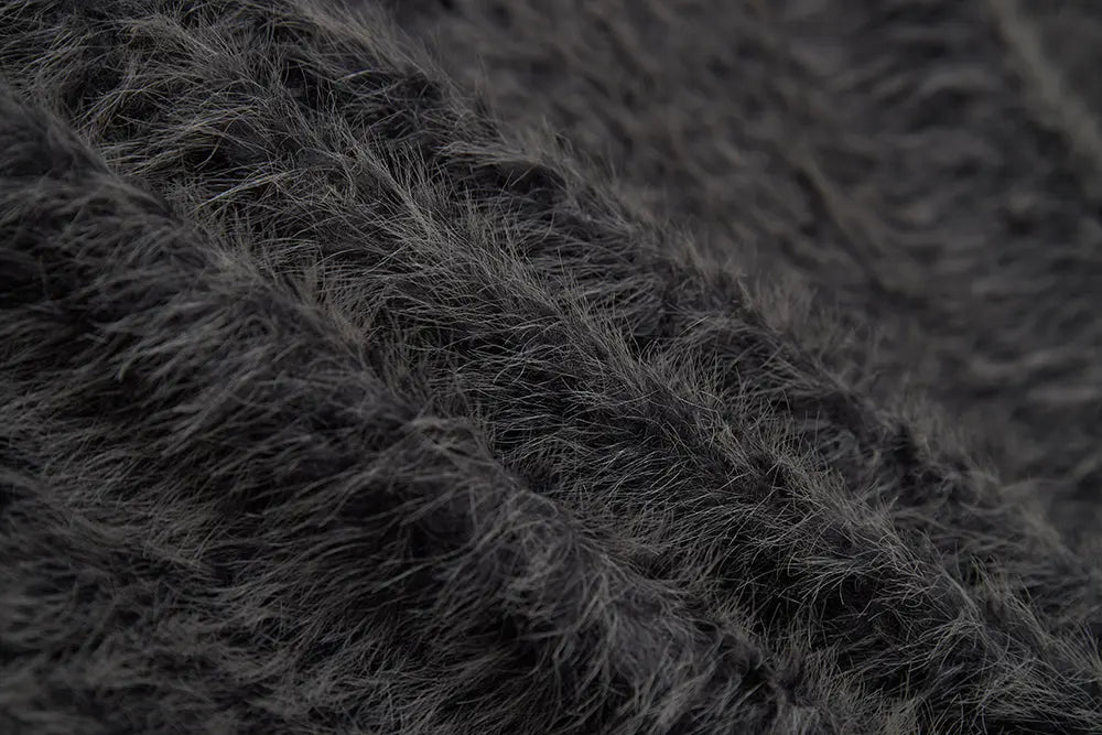 An image of a   S41274 V-Neck Teddy Jacket by  Mirra Masa