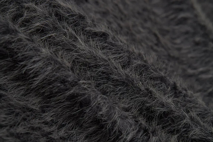 An image of a   S41274 V-Neck Teddy Jacket by  Mirra Masa