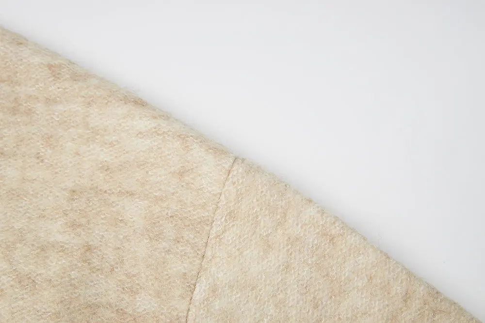 An image of a   S41584 Minimalist Wool Blend Button-Front Short Coat by  Mirra Masa