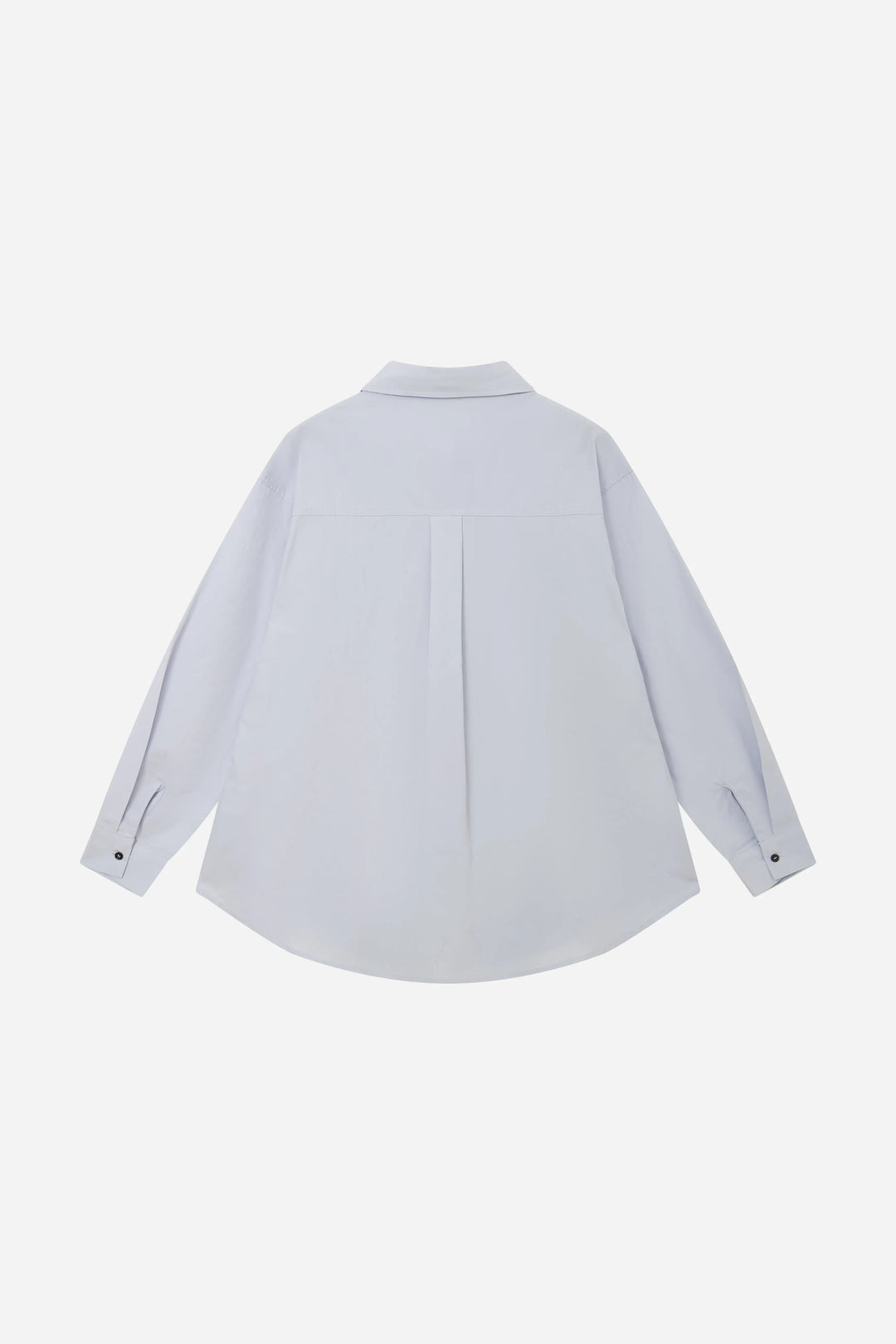 An image of a   S41838 Asymmetrical Side Twist Cotton Shirt by  Mirra Masa