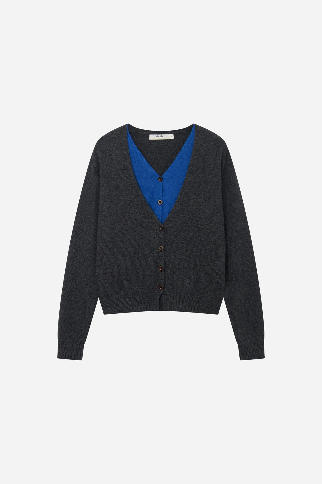 An image of a   S41916 Layered Look V-Neck Knit by  Mirra Masa