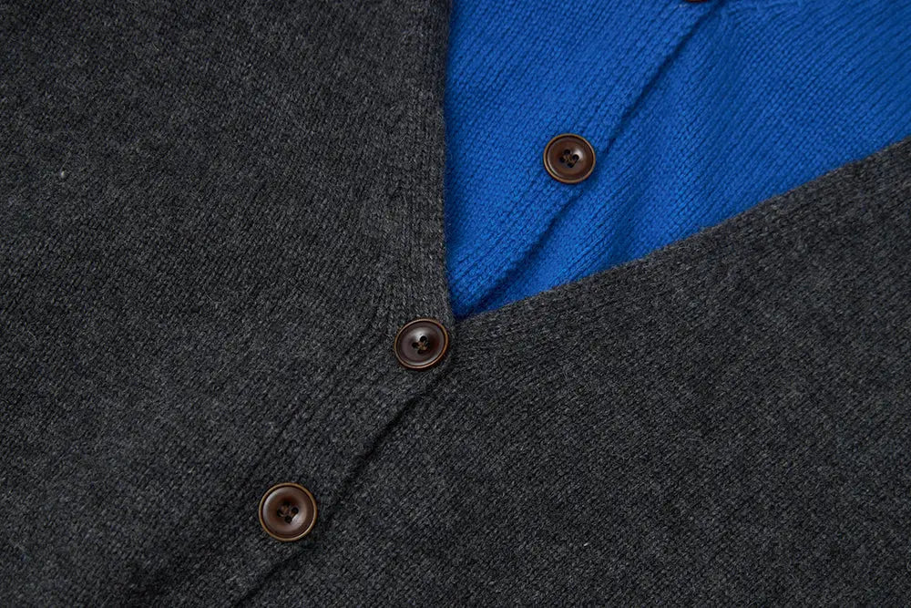 An image of a   S41916 Layered Look V-Neck Knit by  Mirra Masa