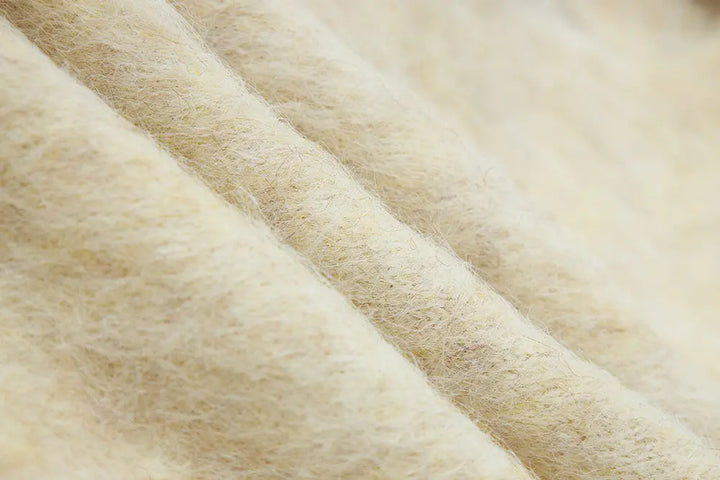 An image of a   S41920 Relaxed Fit Fuzzy Mohair-Look Vest by  Mirra Masa