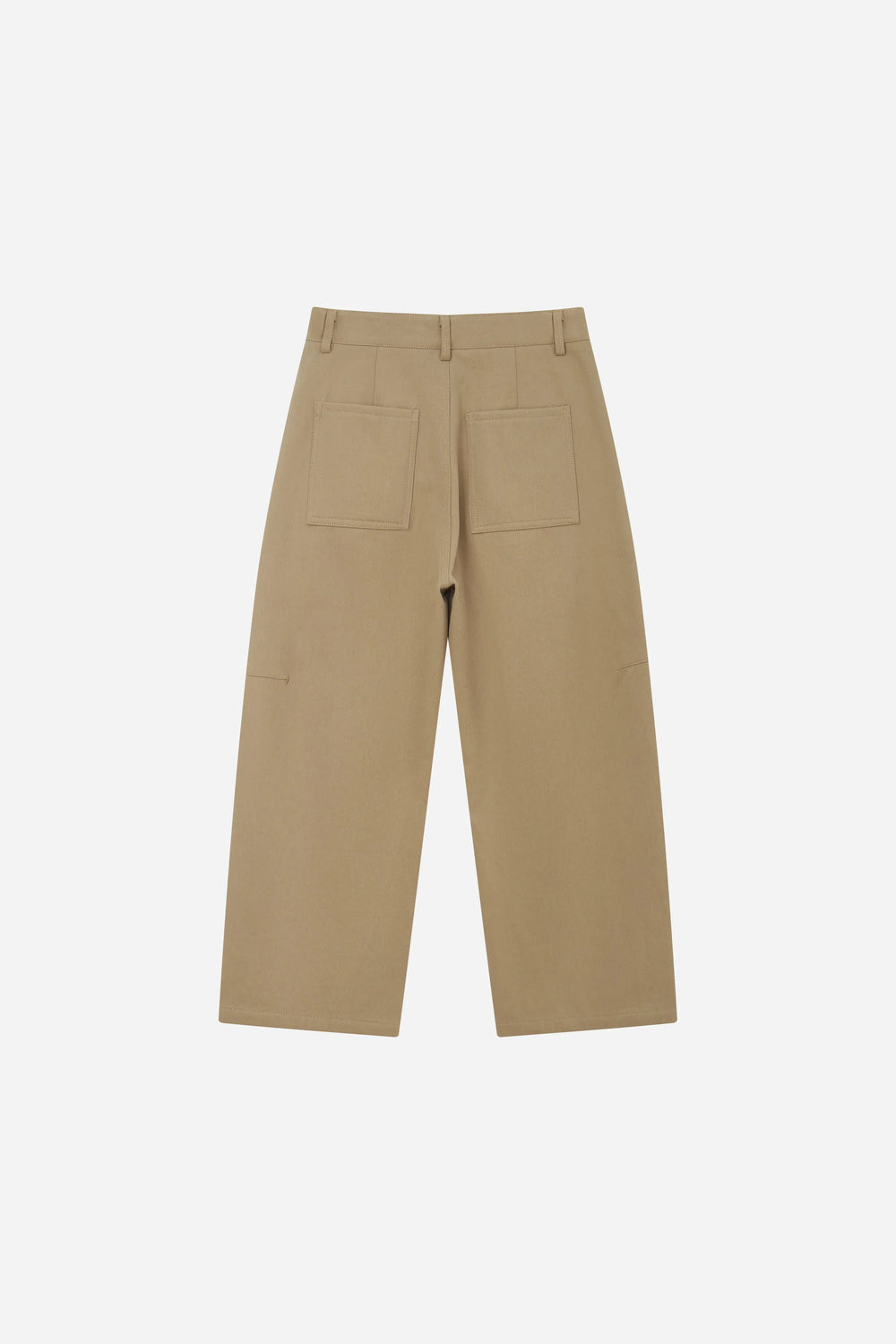 An image of a   S42203 Mid-Rise Cotton Barrel Pant by  Mirra Masa