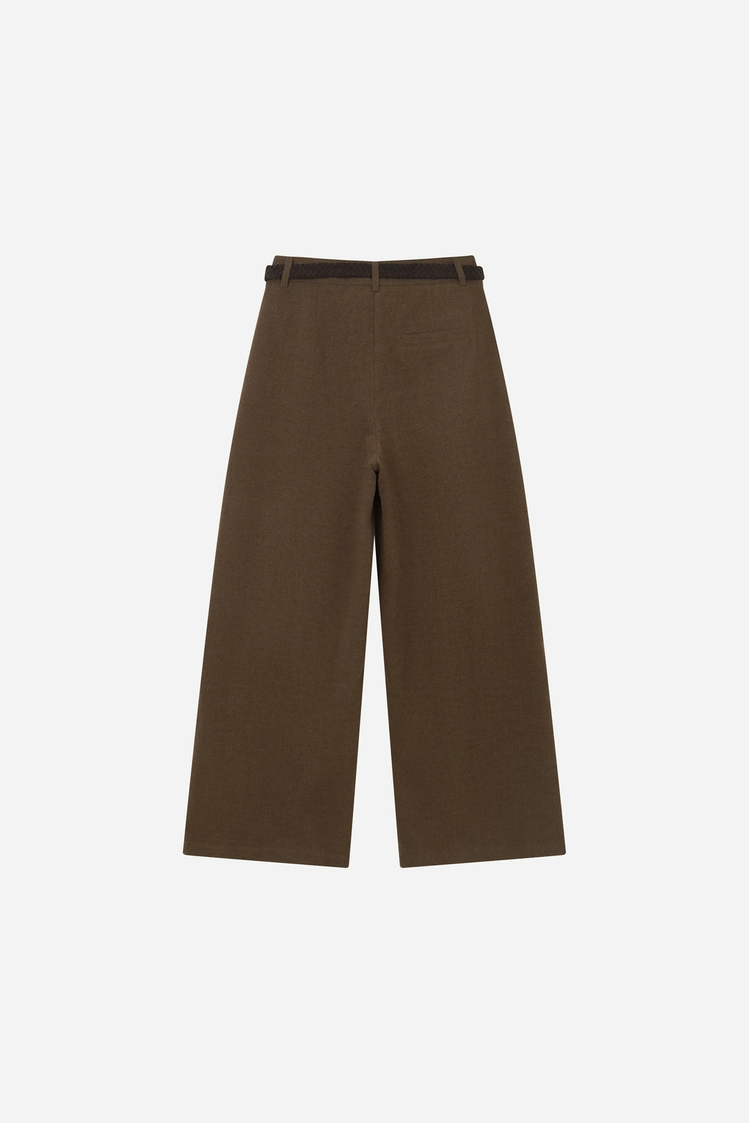 An image of a   S42543 Belted Pleated Wide Leg Pants by  Mirra Masa