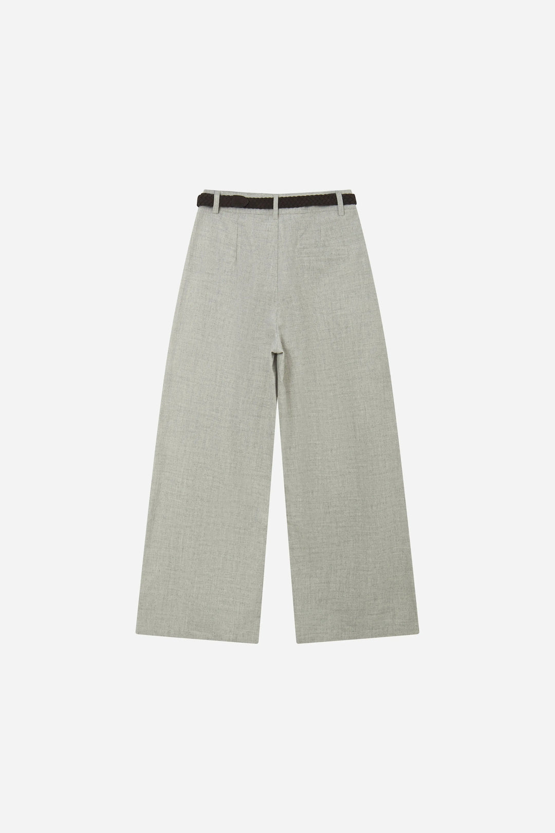 An image of a   S42543 Belted Pleated Wide Leg Pants by  Mirra Masa