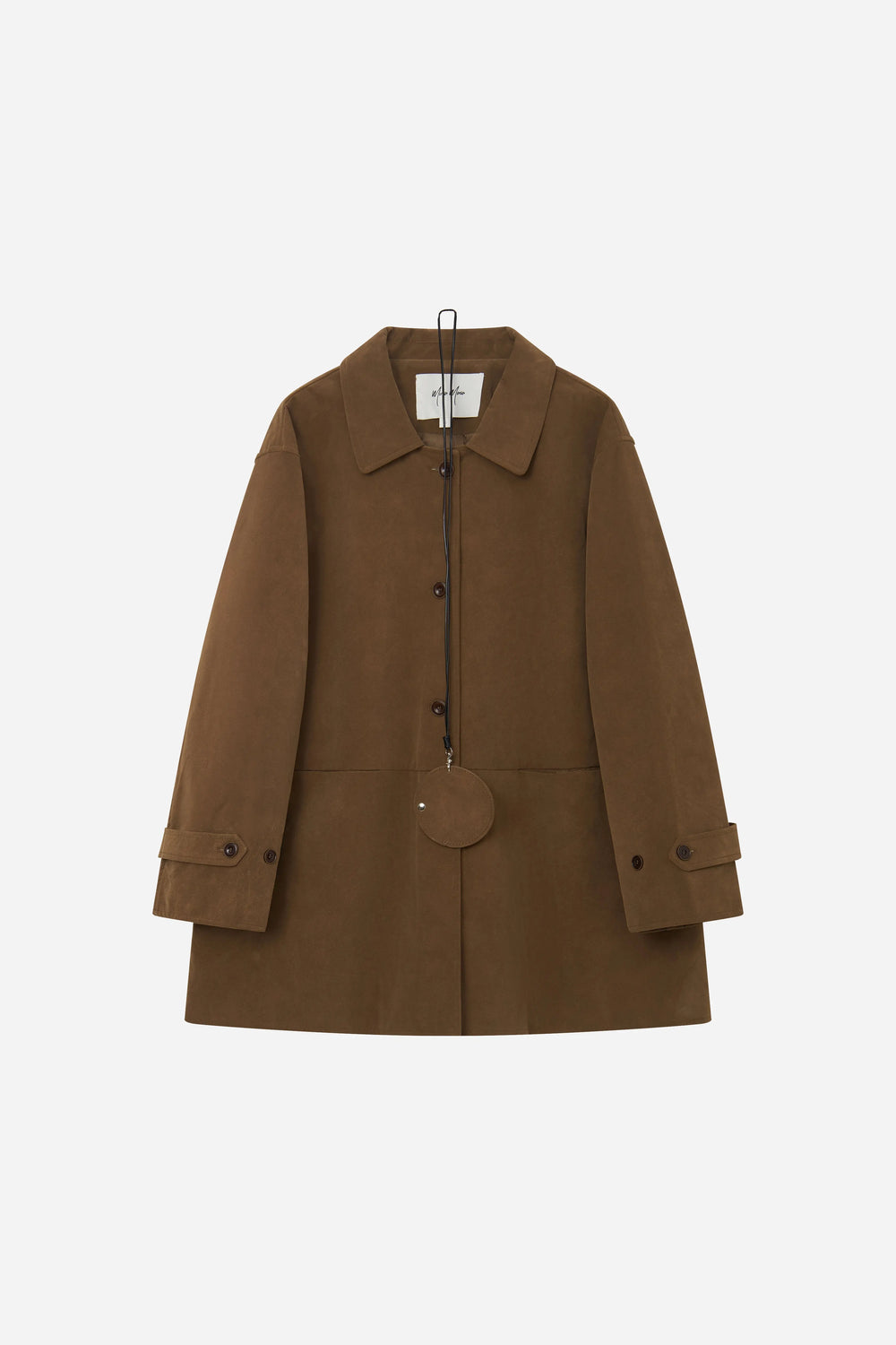 An image of a   S44419 Suede Workwear Jacket by  Mirra Masa