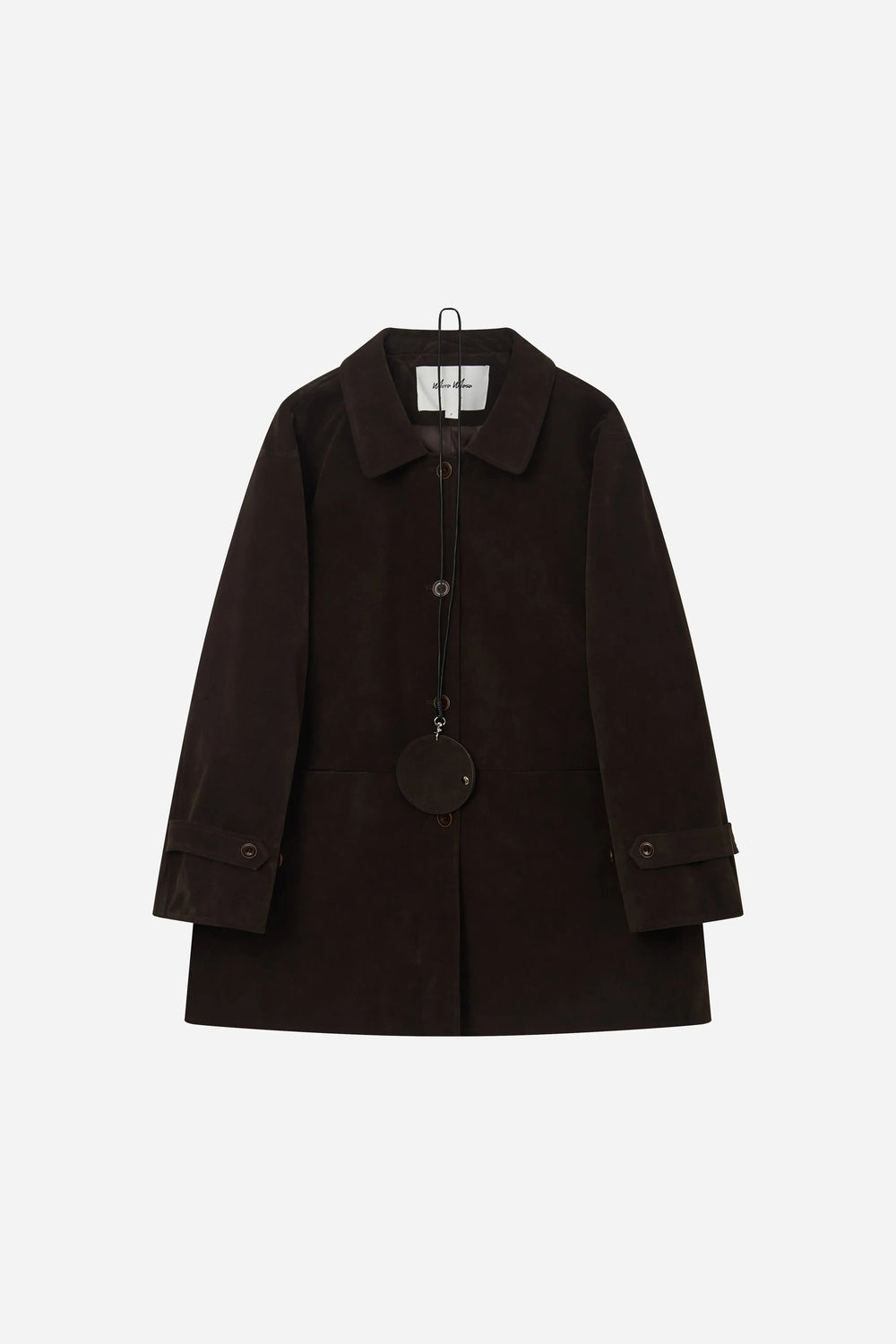 An image of a   S44419 Suede Workwear Jacket by  Mirra Masa