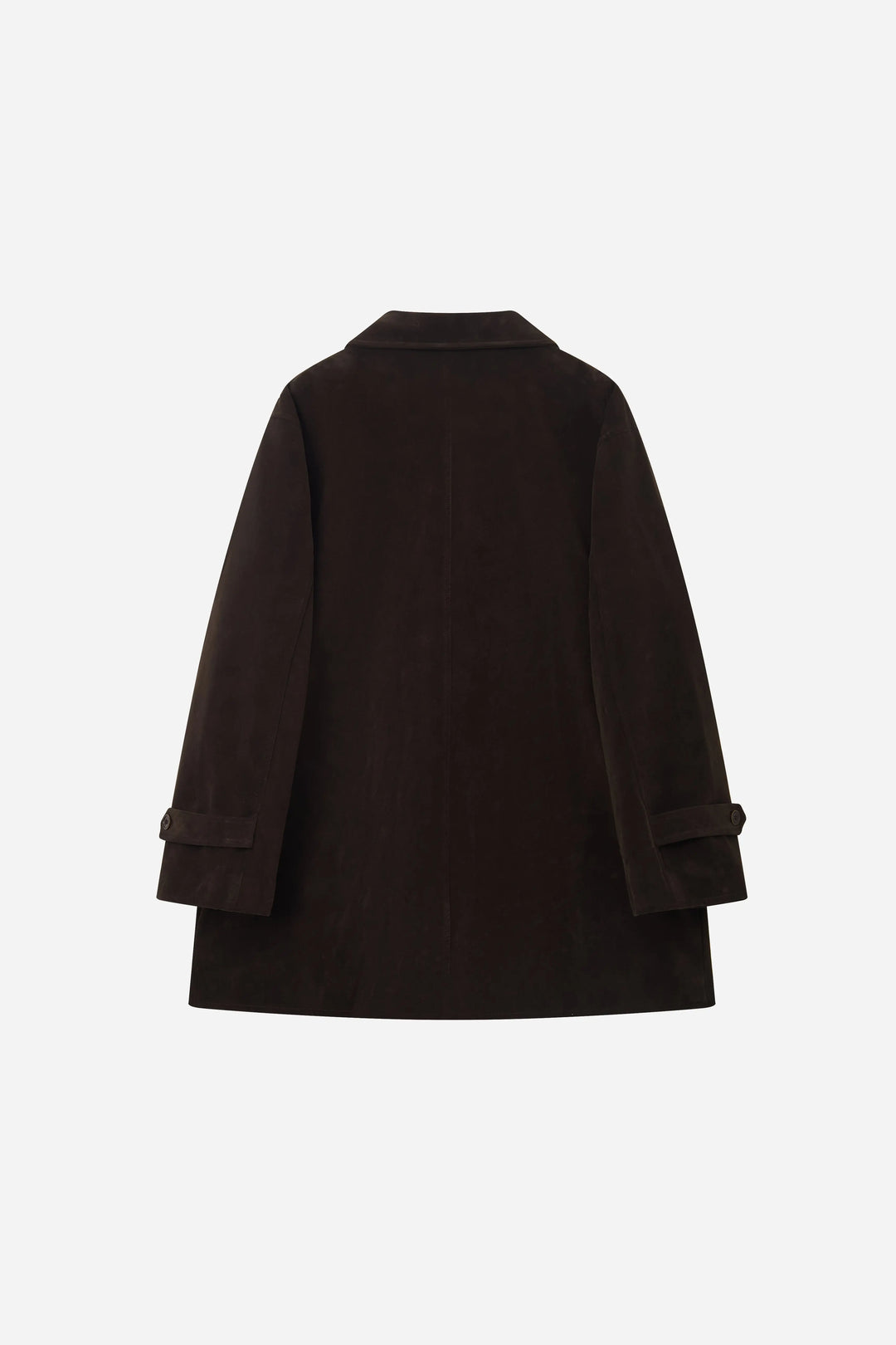 An image of a   S44419 Suede Workwear Jacket by  Mirra Masa