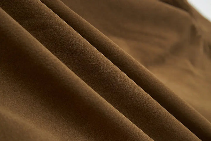 An image of a   S44419 Suede Workwear Jacket by  Mirra Masa